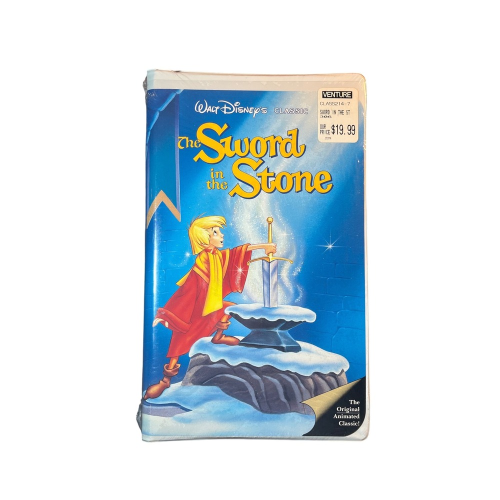 Walt Disney Classic The Sword in the Stone VHS Factory Sealed Clamshell Vintage